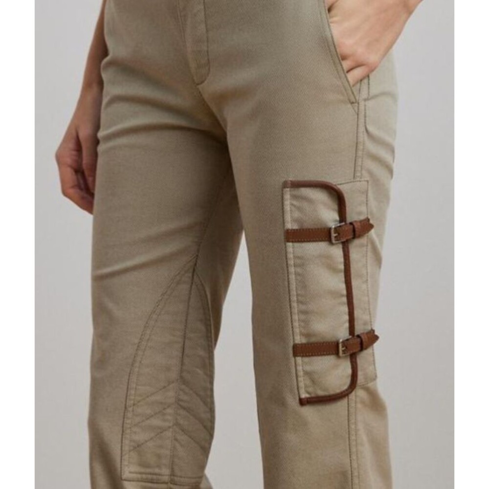 NWT Lauren Ralph Lauren Tan Cargo Capris with Brown Boots - Picture 10 of 12